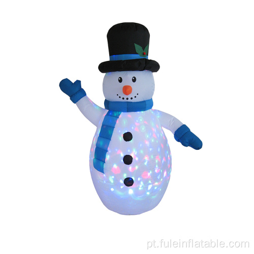 Boneco de neve inflável de Natal para decoração ao ar livre